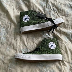 black green and yellow converse